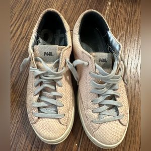 P448 John pink python sneakers size 38